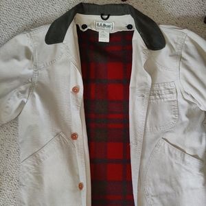 Men's LL Bean Jacket with removable wool liner